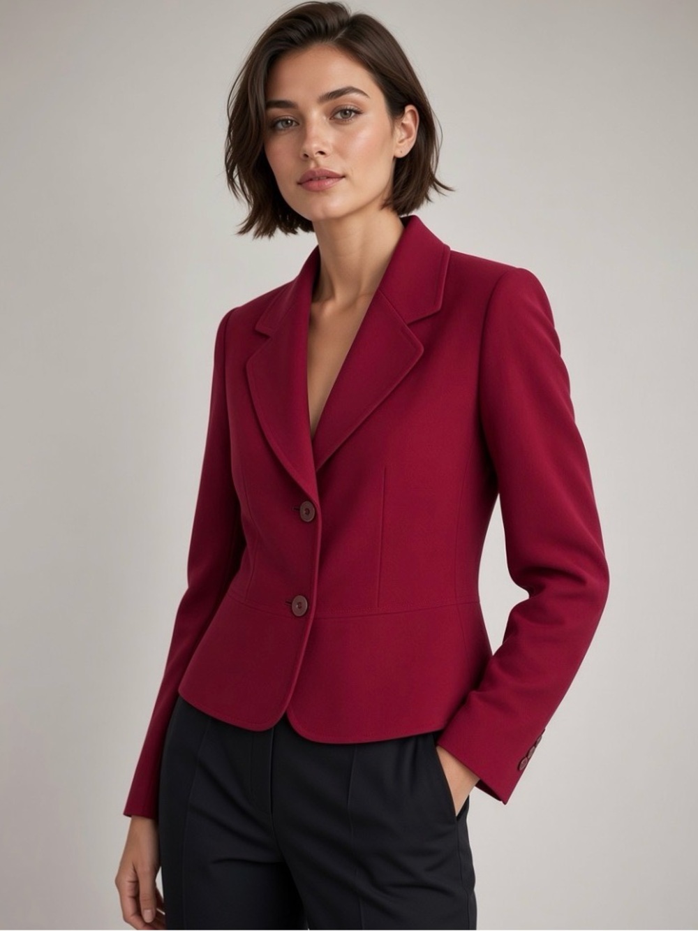 NWOT Jones New York Suit Petite Magenta Blazer Size 6P